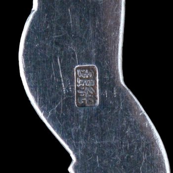 【Watson & Gillott】透かしのティーサービス 5点　トレー Set of Japanese Meiji period silver and enamel teaspoons | BADA