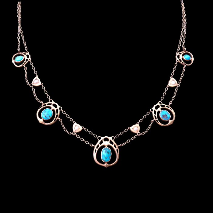 Archibald Knox gold necklace