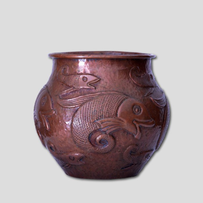 John Pearson copper fish vase